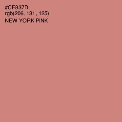 #CE837D - New York Pink Color Image